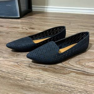 Women’s Navy Blue Flats, 11
